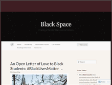 Tablet Screenshot of blackspaceblog.com